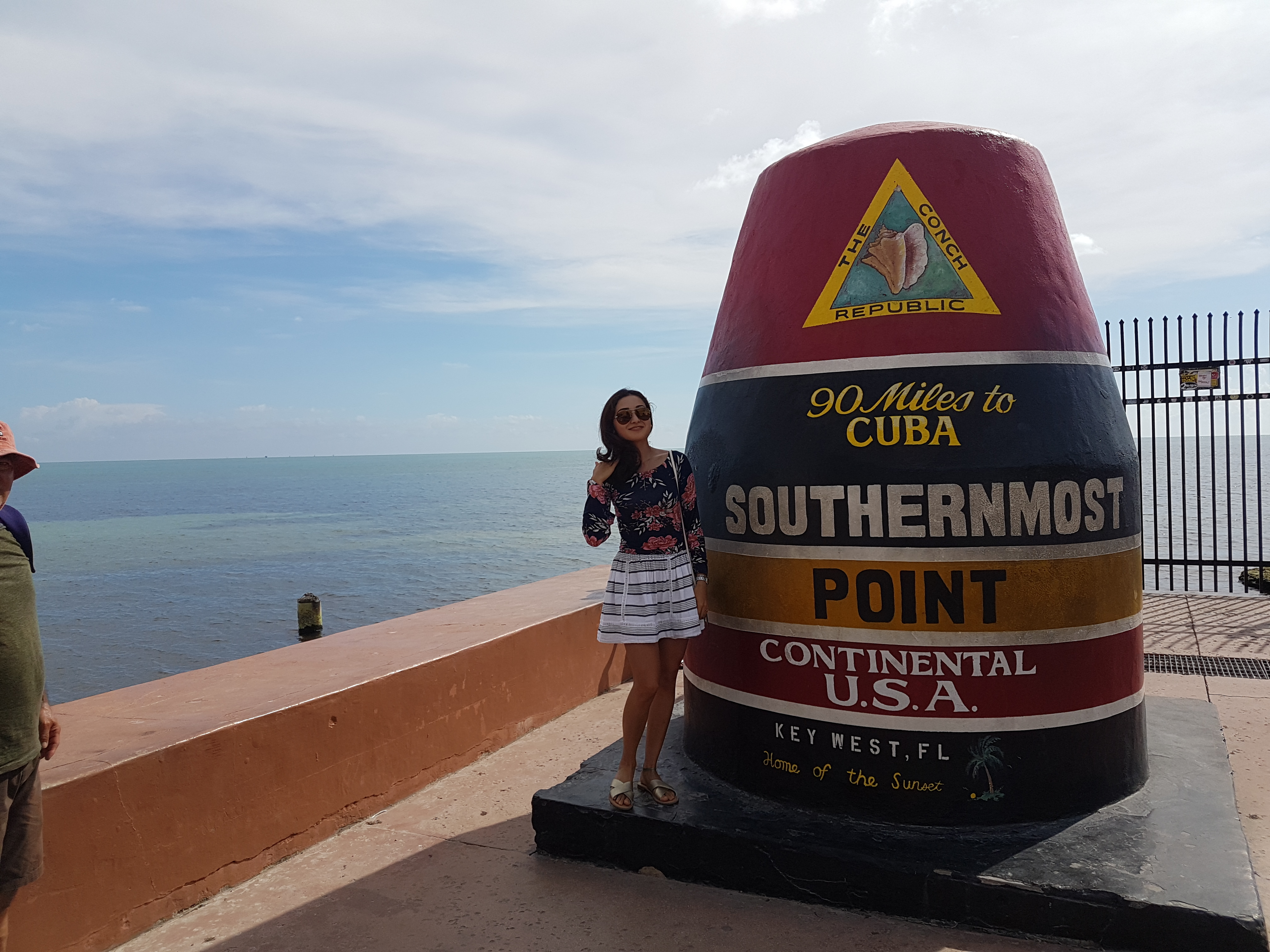 Photo of a girl at Southern-Most Point