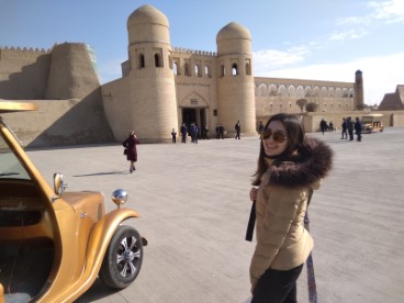 Photo of a girl in a old town-Khiva